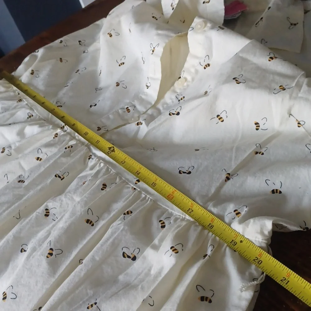 kate spade Cream Sleeveless Midi Dress with Bee Print
